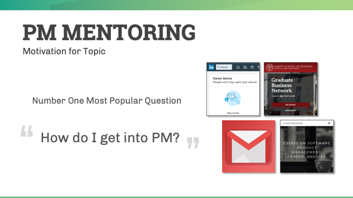 Breaking into Product Management: Mentoring